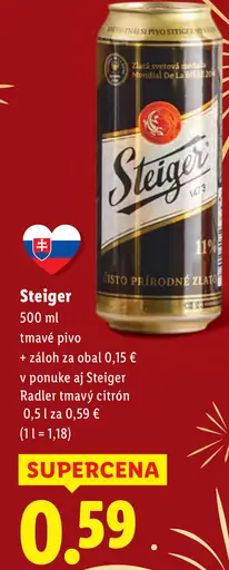 Steiger plechovka