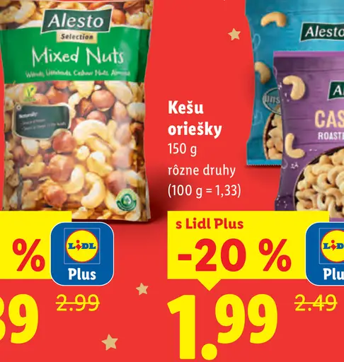 Alesto Kešu oriešky