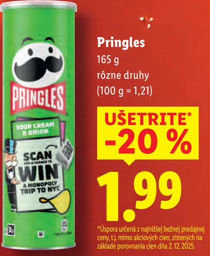 Pringles Sour Cream & Onion