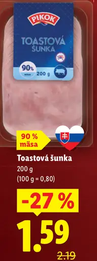 Pikok Toastová šunka