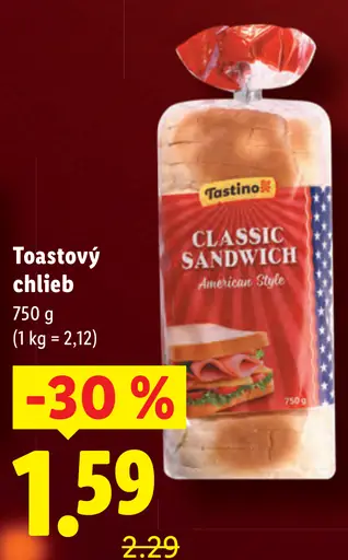 Tastino Toastový chlieb