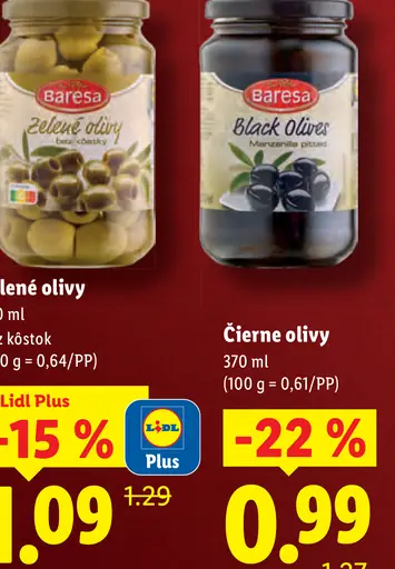 Baresa Čierne olivy