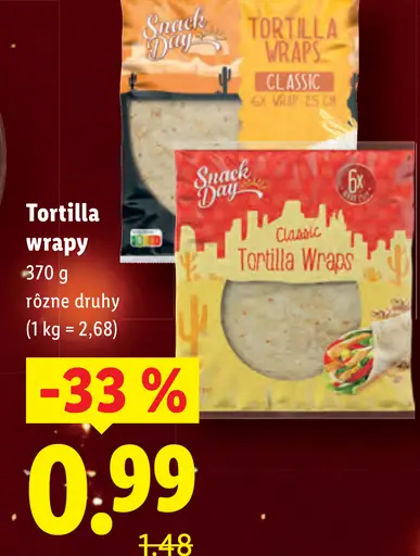 Snack Day Tortilla wraps