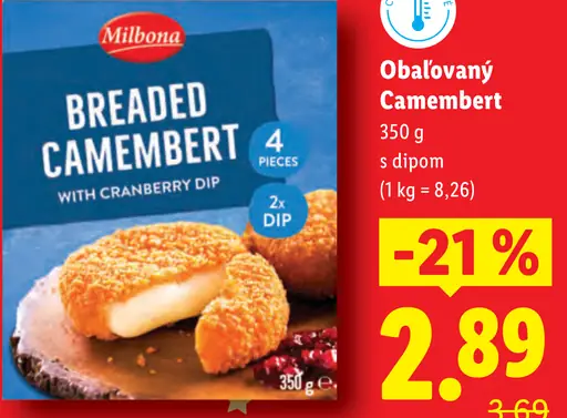 Milbona Breaded Camembert