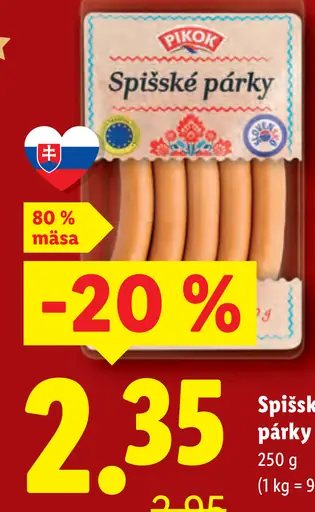 Pikok Spišské párky