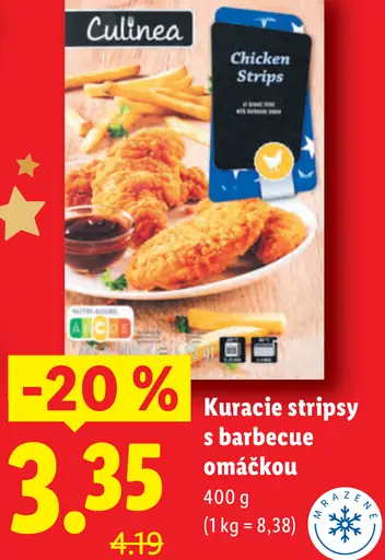 Culinea Kuracie stripsy s barbecue omáčkou