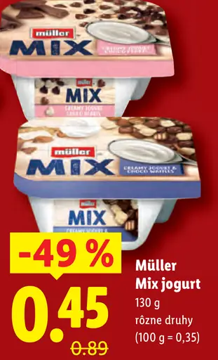 Müller Mix jogurt