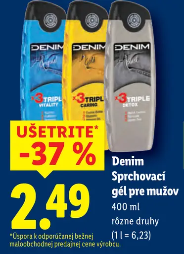 Denim Sprchovací gél pre mužov