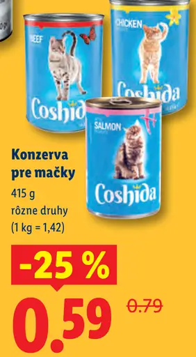 Coshida Konzerva pre mačky