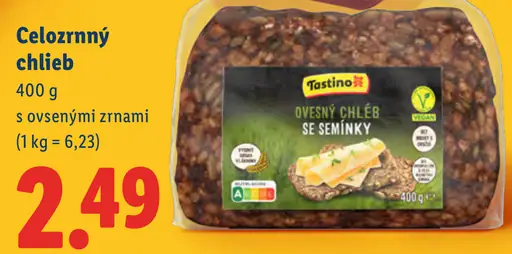 Tastino Celýzrnný chlieb