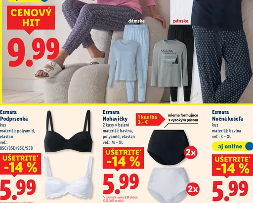 Esmara Nočná košeľa