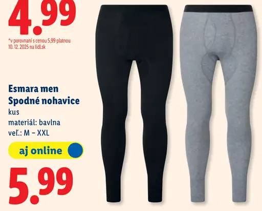 Esmara men Spodné nohavice