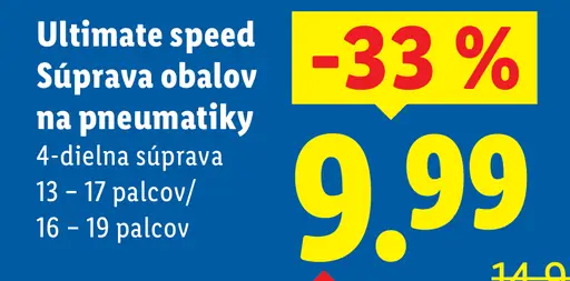 Ultimate Speed Súprava obalov na pneumatiky