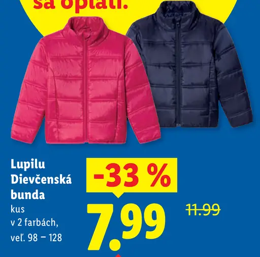 Lupilu Dievčenská bunda