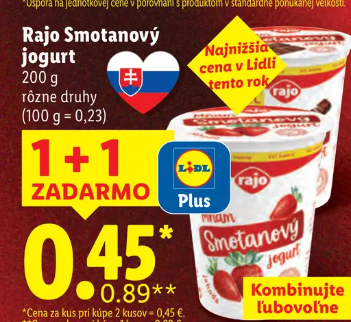 Rajo Mňam Smotanový jogurt nugát
