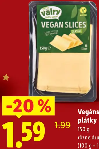 Vairy Vegánske plátky