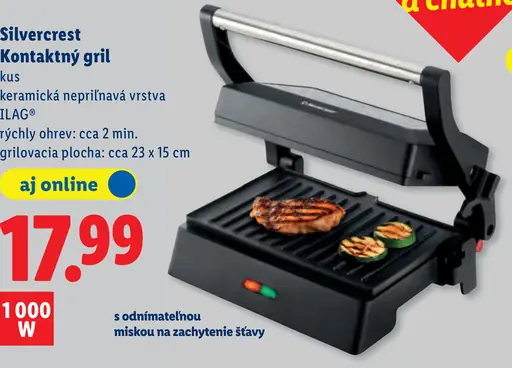 SilverCrest Kontaktný gril
