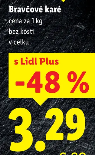 Bravčové karé bez kosti vcelku