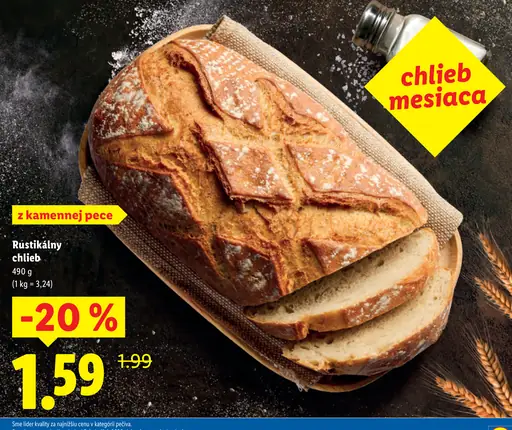 Rustikálny chlieb z kamennej pece