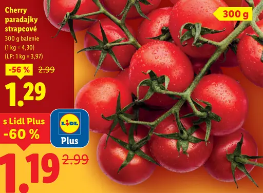 Paradajky cherry strapcové