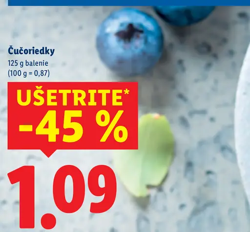 Čučoriedky čerstvé