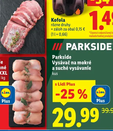 Parkside Vysávač na mokré a suché vysávanie