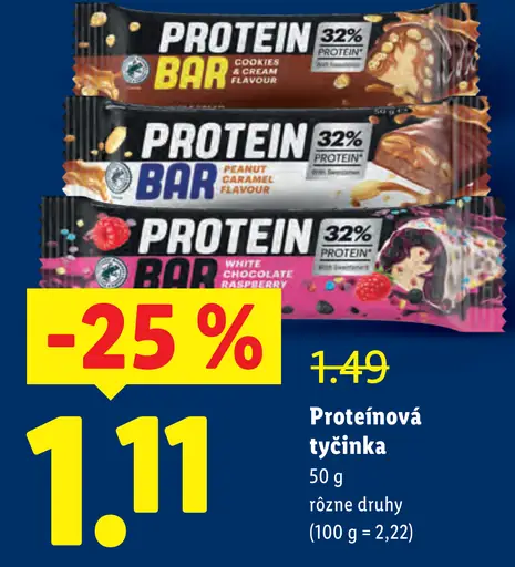 Protein Bar proteínová tyčinka rôzne druhy