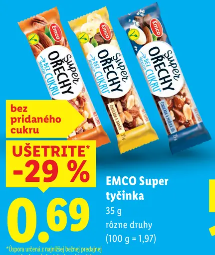 Emco Super orechy tyčinka