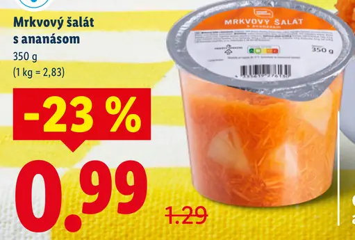 Mrkvový šalát s ananásom