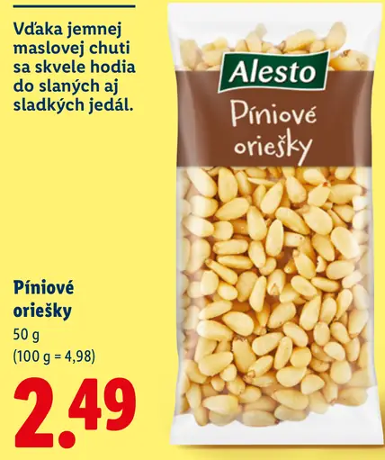 Alesto Píniové oriešky