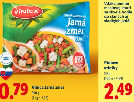 Vinica hlboko zmrazená jarná zmes