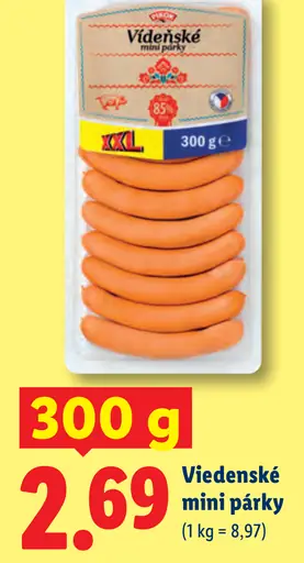 Viedenské mini párky