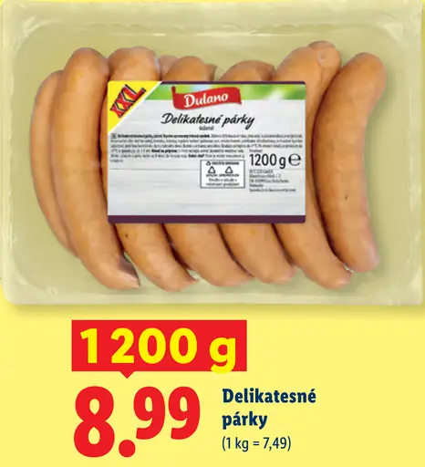 Dulano Delikatestné párky
