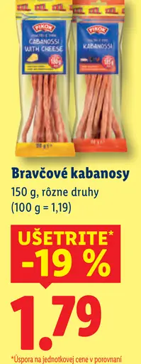 Kabanos Bravčové kabanosy