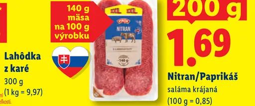 Nitran/Paprikáš saláma