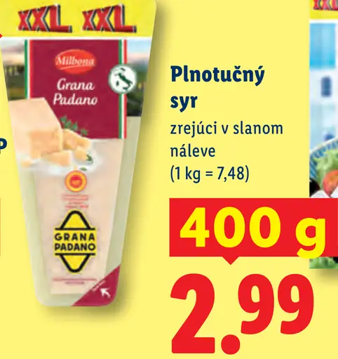 Grana Padano DOP syr zrejúci 9 mesiacov