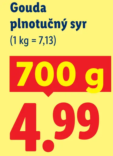 Gouda plnotučný syr