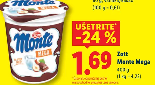 Zott Monte Mega dezert