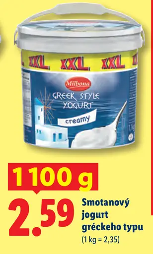Milbona Smotanový jogurt gréckeho typu
