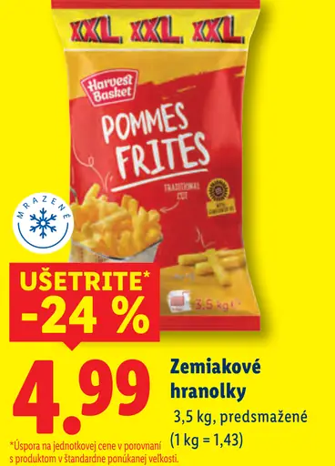 Harvest Basket Zemiakové hranolčeky