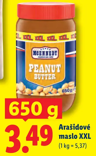 McEnnedy Arašidové maslo XXL