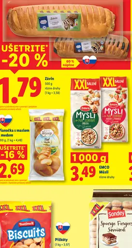 Závin s náplňou rôzne druhy