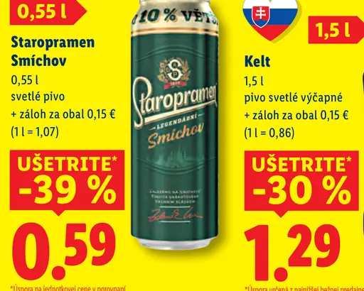 Staropramen Smichov plechovka