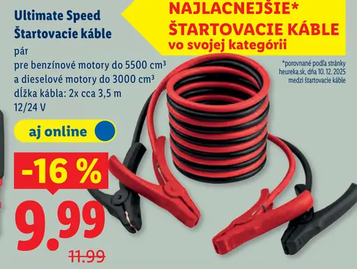 Ultimate Speed štartovacie káble