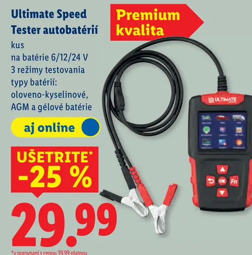 Ultimate Speed Tester autobatérií