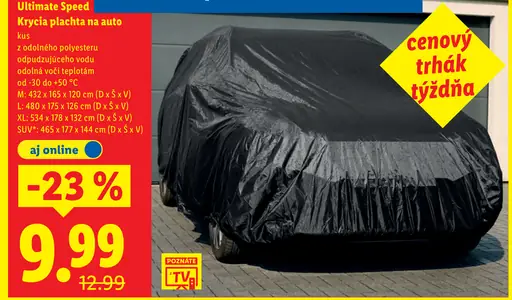 Ultimate Speed Krycia plachta na auto