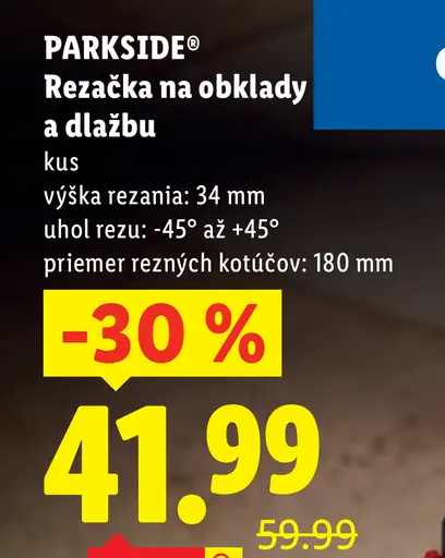 Parkside Rezačka na obklady a dlažbu