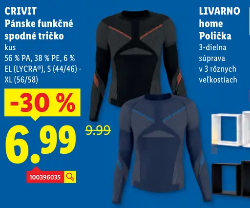 CRIVIT pánske funkčné spodné tričko