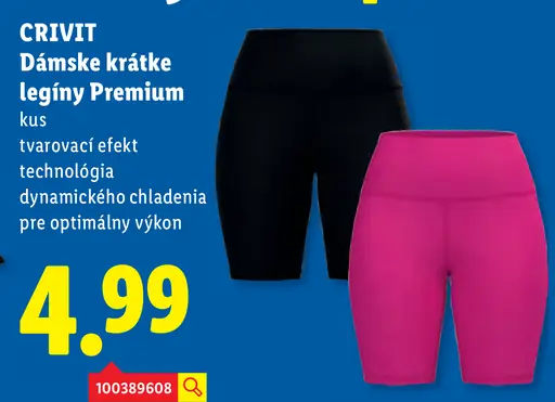 CRIVIT dámske krátke legíny Premium