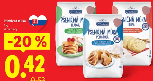 Belbake pšeničná múka rôzne druhy